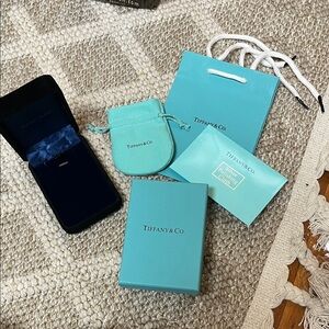 Tiffany & Co Gift Bag/Polishing Cloth/Jewelry Box